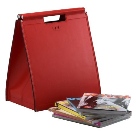 Sacca Portariviste Artigianale "Cortina XS" in Vera Pelle, con Ruote