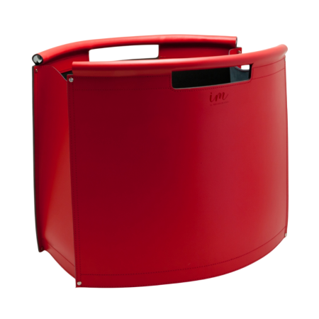 Sacca Portalegna Artigianale "Gardena XL" in Vera Pelle, con Ruote