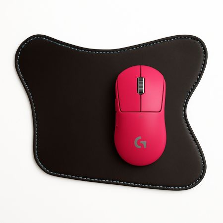 Tappetino Mouse Artigianale in Vera Pelle "Leonardo" – Design Ergonomico