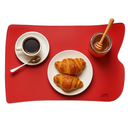 Tovaglietta Artigianale in Vera Pelle "Leonardo" – Design Ergonomico